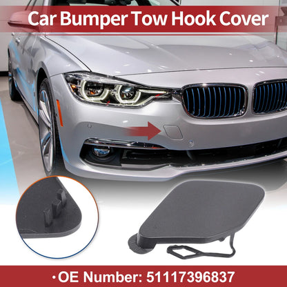 Car Bumper Tow Hook Cover for BMW 320i (2016-2018) - Grey 1 x Cover
