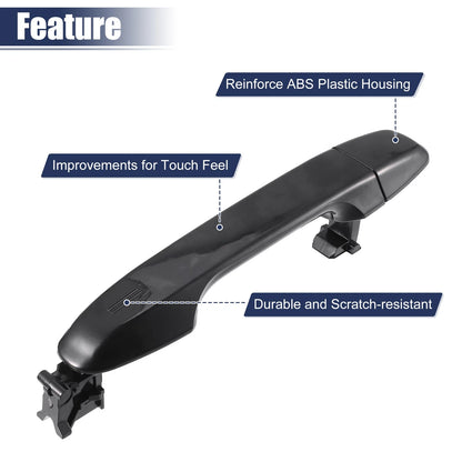 2 x Front Left Right Exterior Door Handles for Toyota Camry (2007-2011)