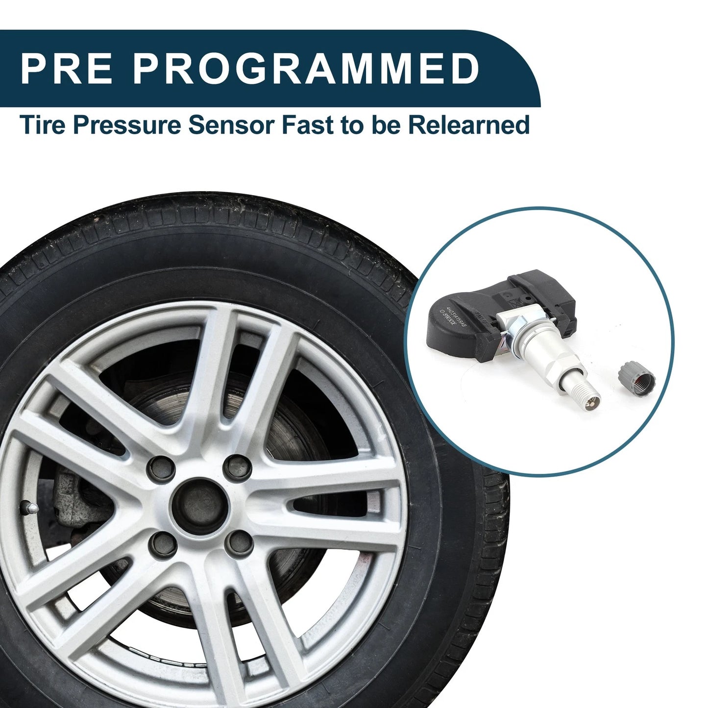 Tire Pressure Sensor 1 x TPMS for Land Rover LR2 (2008-2015)