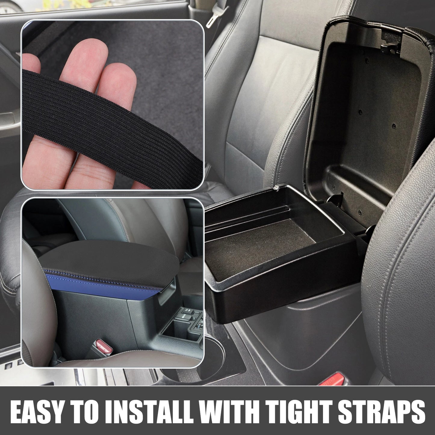 Armrest Cover for Toyota RAV4 2013-2018 Black Blue