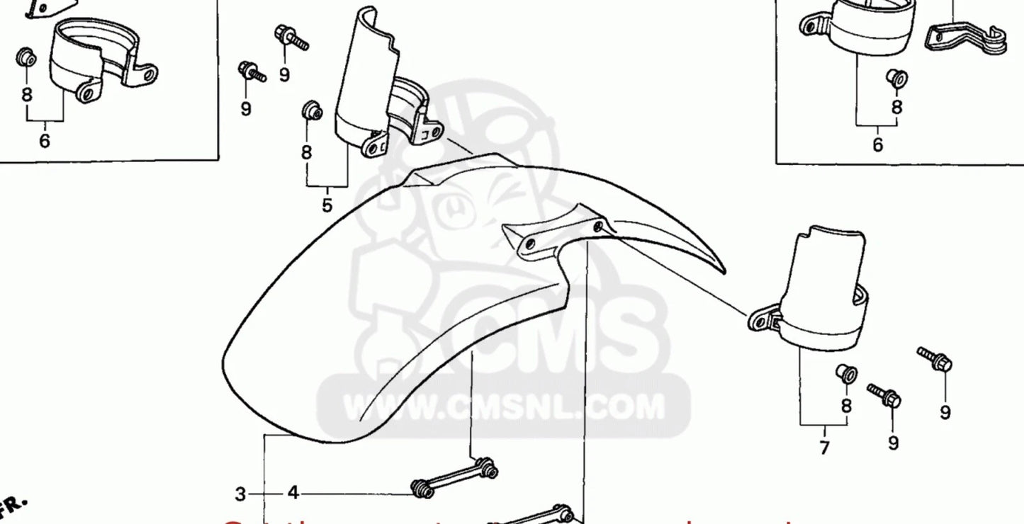 2 x Stainless Fender Screws for Honda CBR 900RR Fireblade (1992–1995)