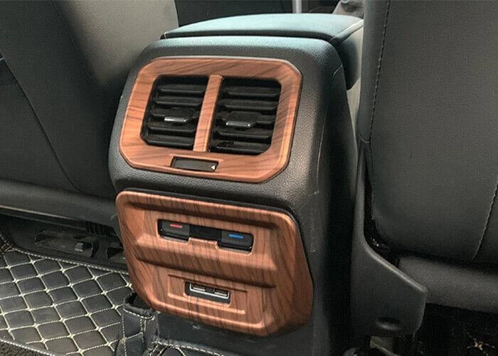Peach Wood Grain Rear AC Air Outlet Vent Cover Trim for VW Tiguan (2018-2023)