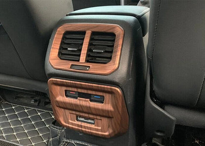 Peach Wood Grain Rear AC Air Outlet Vent Cover Trim for VW Tiguan (2018-2023)