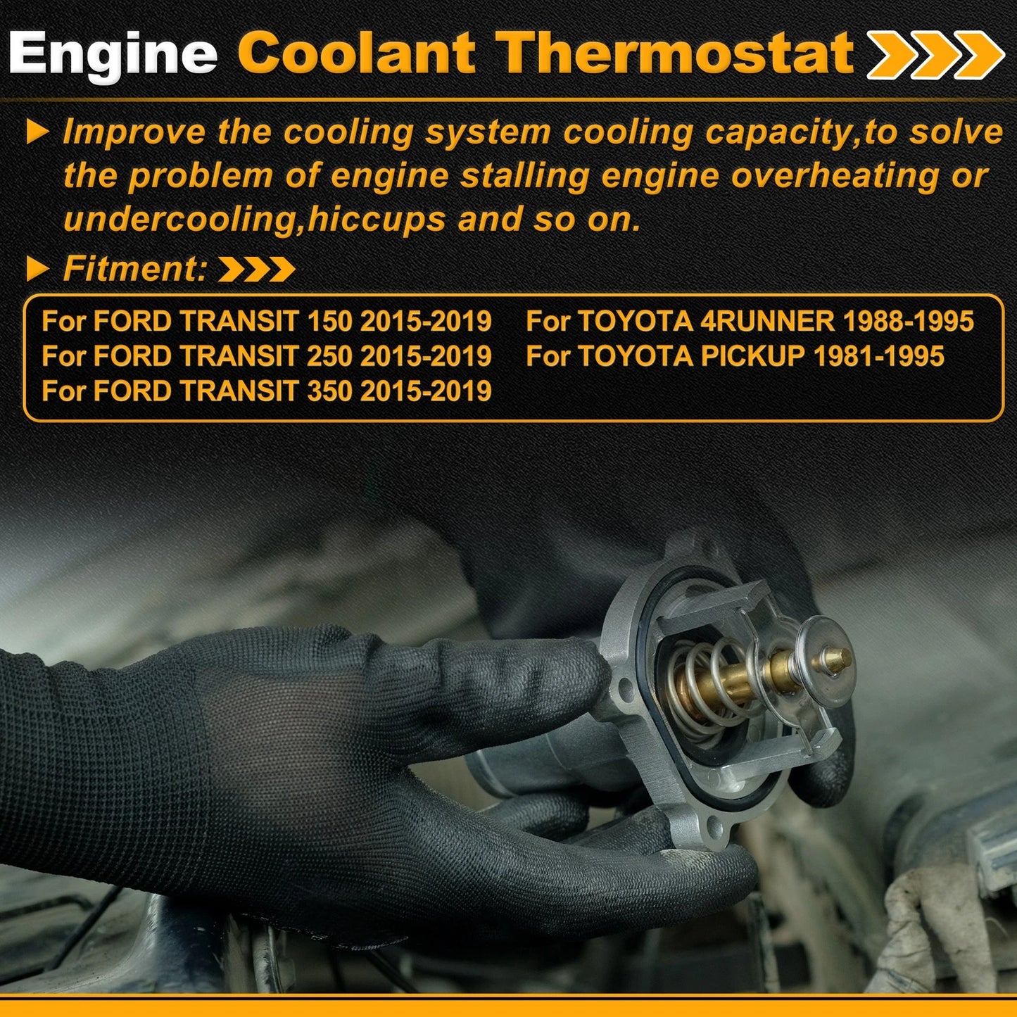 Engine Coolant Thermostat for FORD TRANSIT 150 (2015–2019)