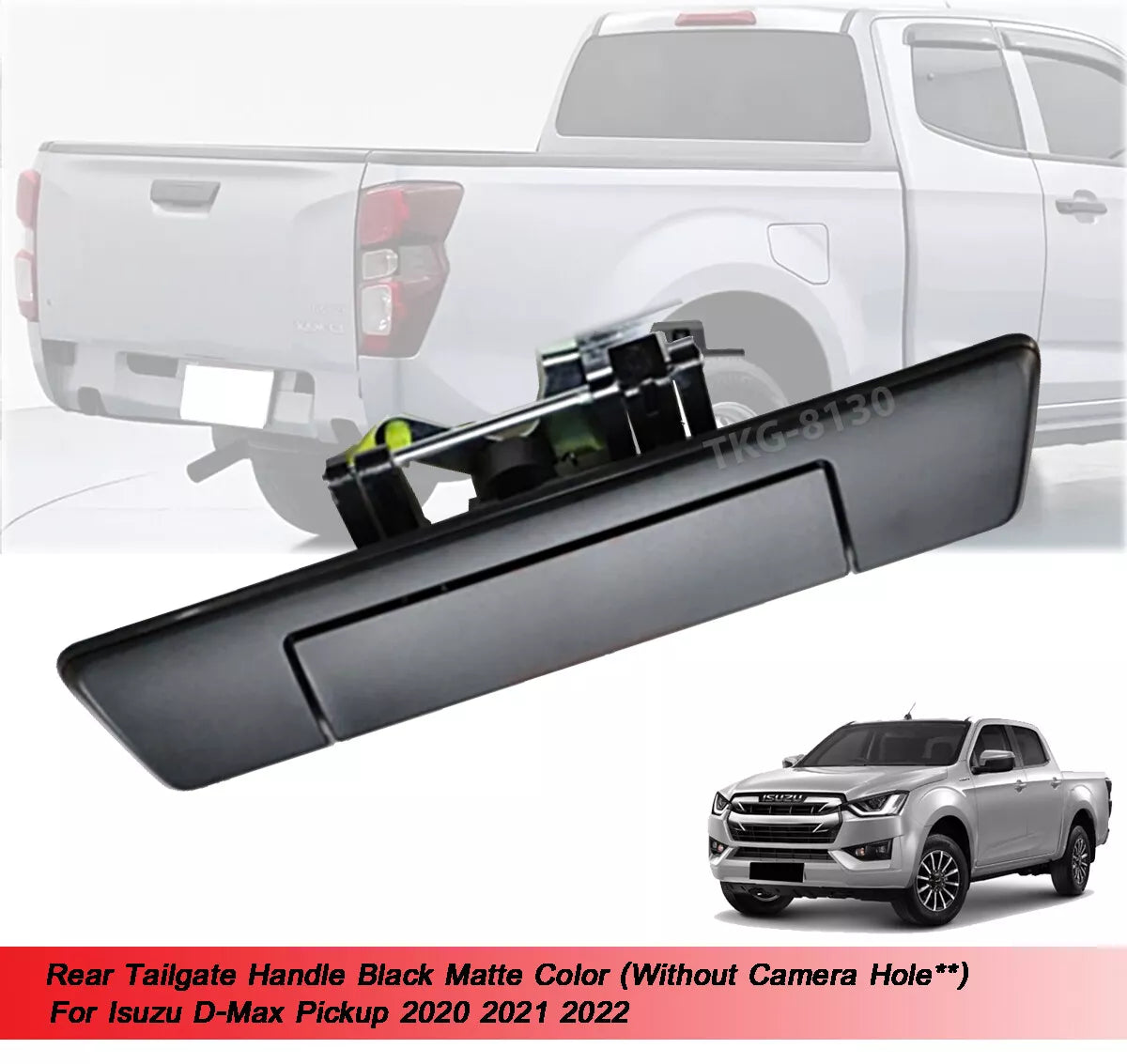 Black Tailgate Handle for Isuzu D-Max (2020-2022)
