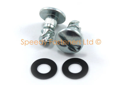 Dzus 9mm D-Ring Slotted Fairing Bolts Kit / Large / Fairing Bolts for Motorcycle