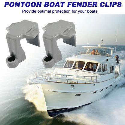4 Pack Pontoon Boat Square Rail Mudguard Clips for All Pontoon Models