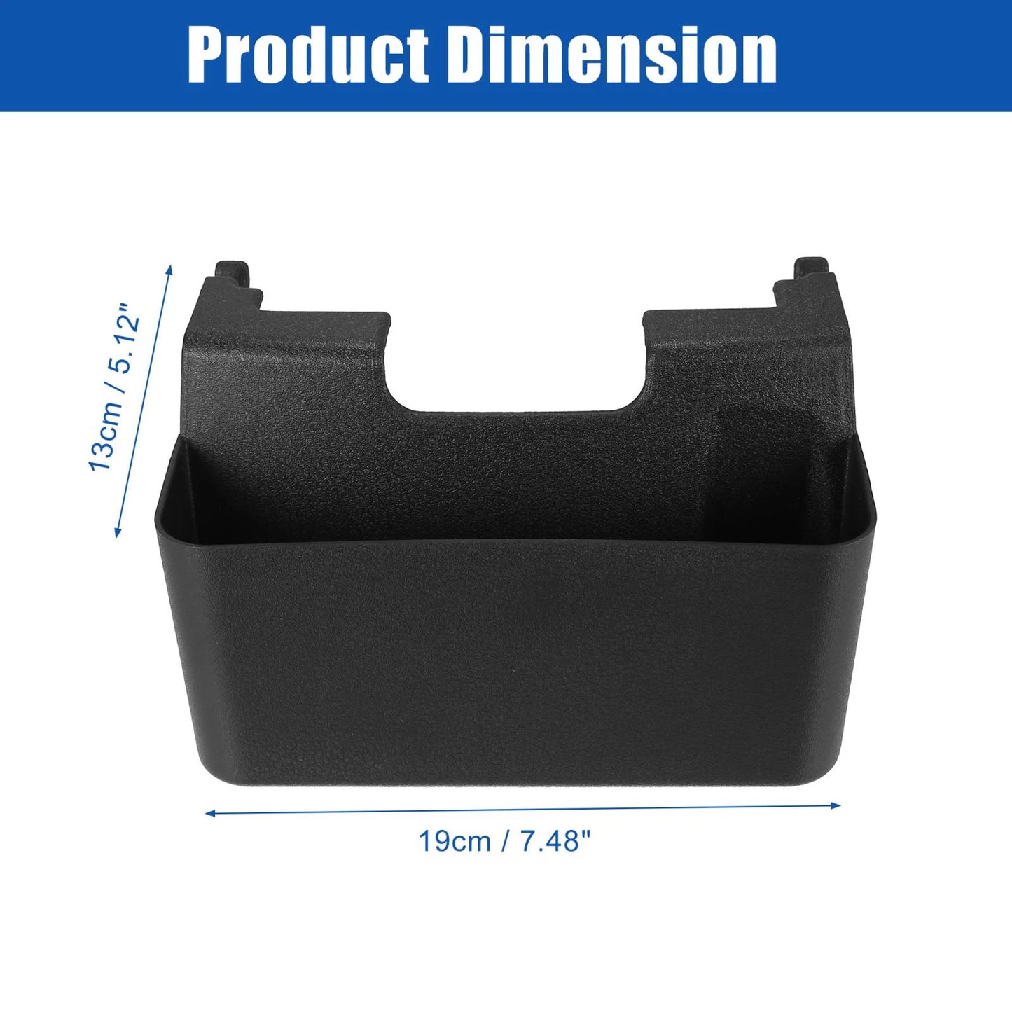 Armrest Storage Box for Jeep Wrangler Center Console Organizer Black (1987-1995)