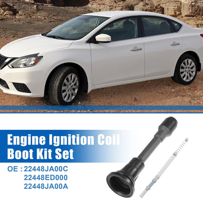 4 x Engine Ignition Coil Boot Kit for Nissan Sentra (2007-2017)