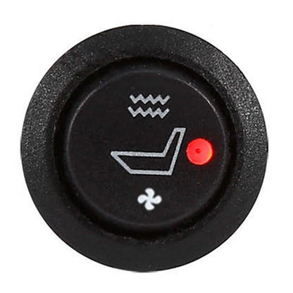 Car Seat Heater Switch 3 Pin Round Heated Rocker Hi Low On/Off Control