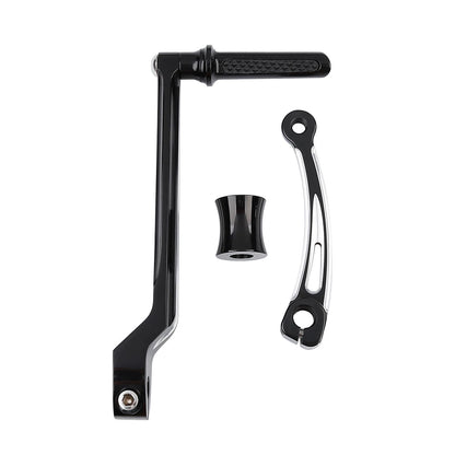 Black CNC Shifter Lever Set for Harley Street Glide, Softail (1986-2023)