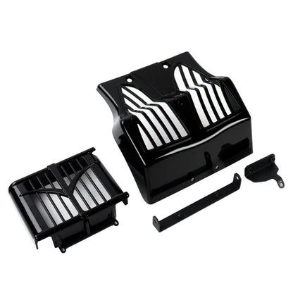 Black Lower Fairing Spoiler Mudguard Oil Cooler Cover for Indian Bagger (2015-23)