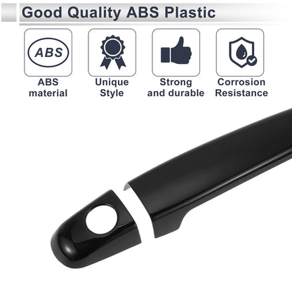 Black Door Handle Cover Trim for Toyota Highlander (2014-2023)