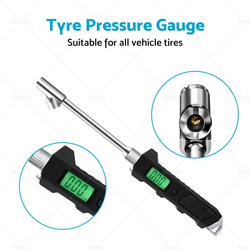 Digital Tire Pressure Gauge for Car, Bike, Truck - 30 PSI