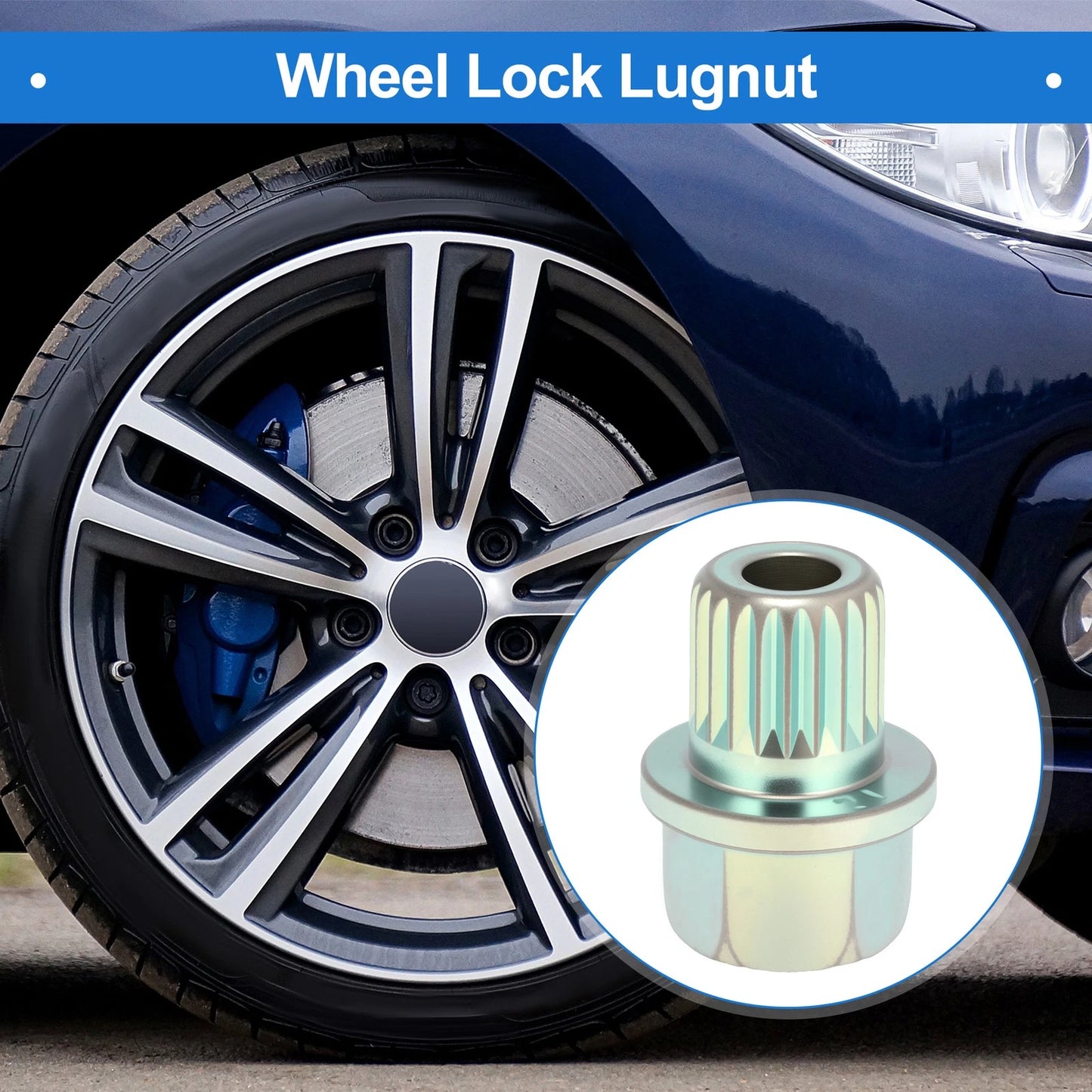 37/21PT Wheel Lock Lug Nut for BMW Anti Theft Removal Key Socket Adapter