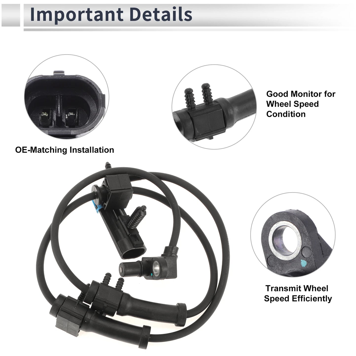 ABS Wheel Speed Sensor for Chevrolet Astro (2003-2005) Front Left/Right