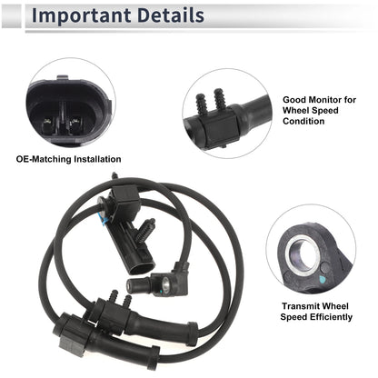 ABS Wheel Speed Sensor for Chevrolet Astro (2003-2005) Front Left/Right