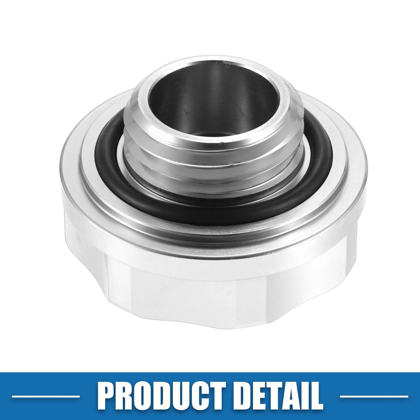 Oil Filler Cap Tank Cover for Honda Engine Silver Tone