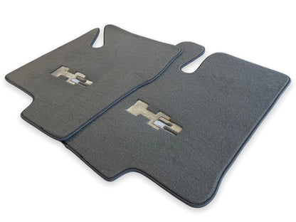 Floor Mats for Hummer H2 Tailored Gray Carpets with H2 Emblem (2003-2009)