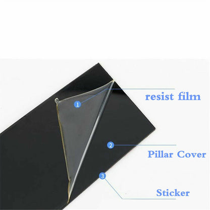 Glossy Black Pillar Posts Trim Cover for Honda Civic Hatchback (2022-2024)