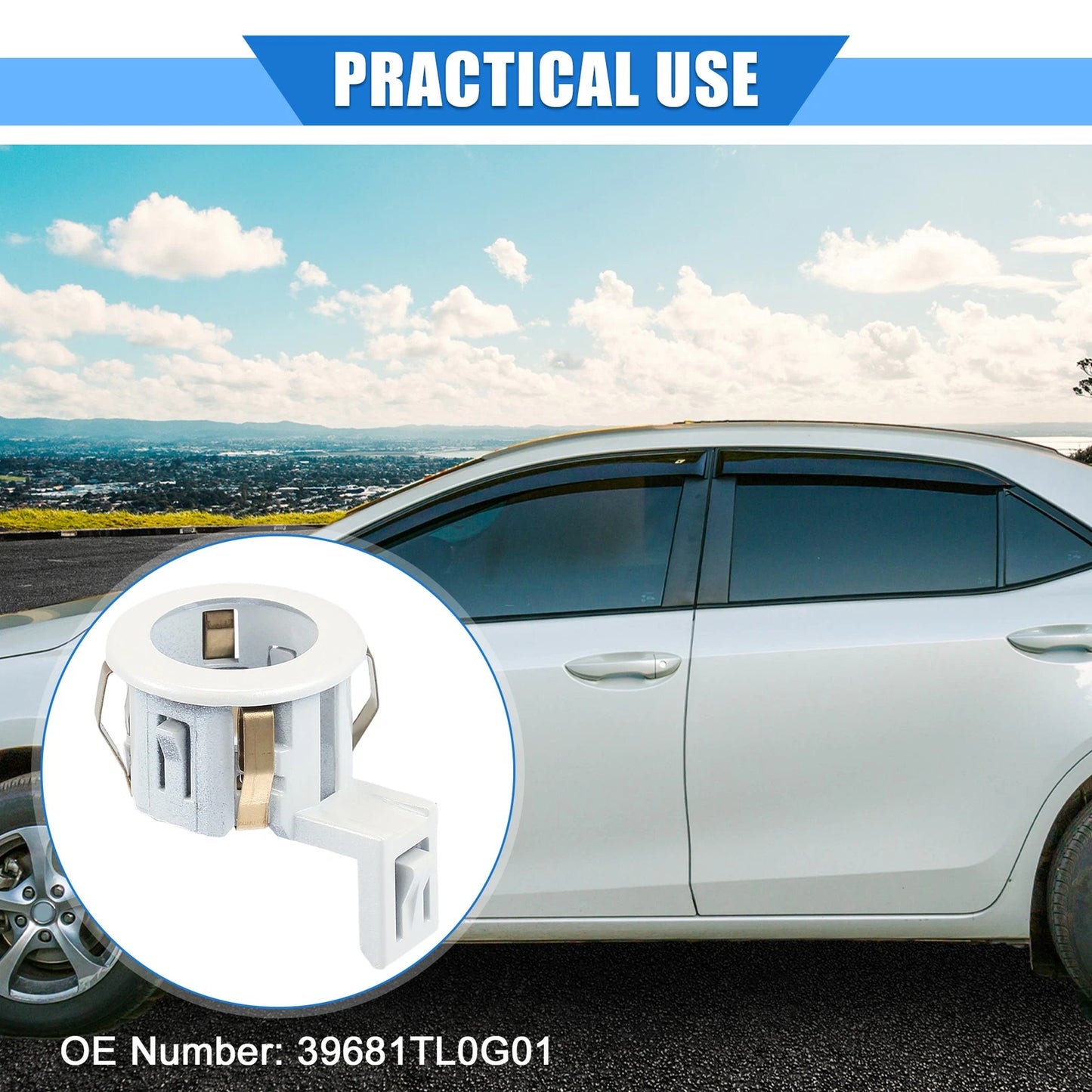 Parking Sensor Retainer Holder for Honda Odyssey (2011 - 2017) White