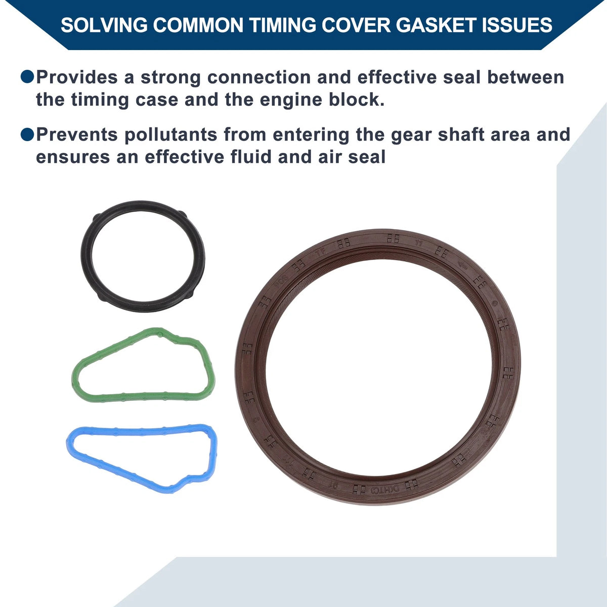 Engine Timing Cover Gasket Set for Kia Amanti 3.3L 3.8L V6 (2006-2016)