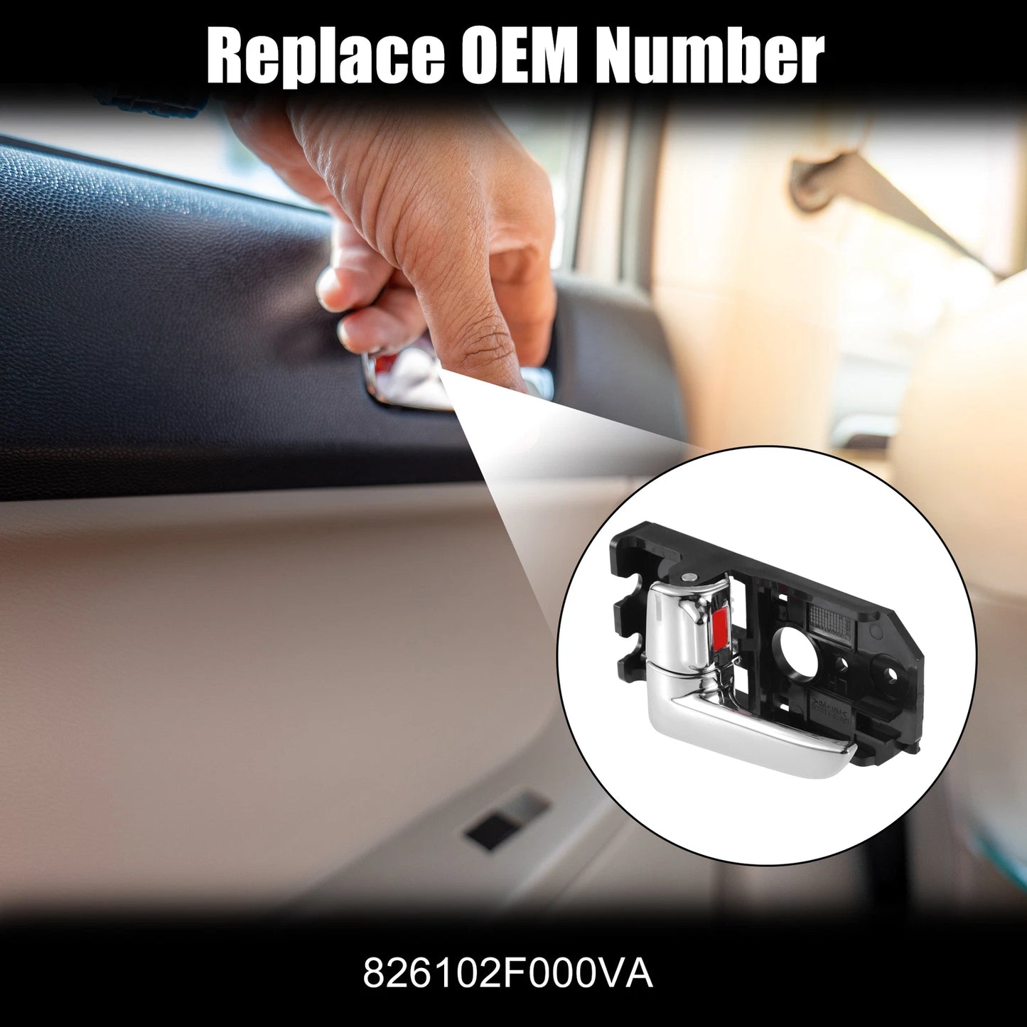 Left Interior Door Handle for Kia Spectra (2000-2009)