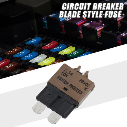 Circuit Breaker / Blade Style Fuse / 7.5A Resettable for Car Marine