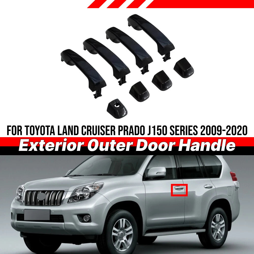 Exterior Outer Door Handle / 1x / Toyota Land Cruiser Prado for (2009–2020)