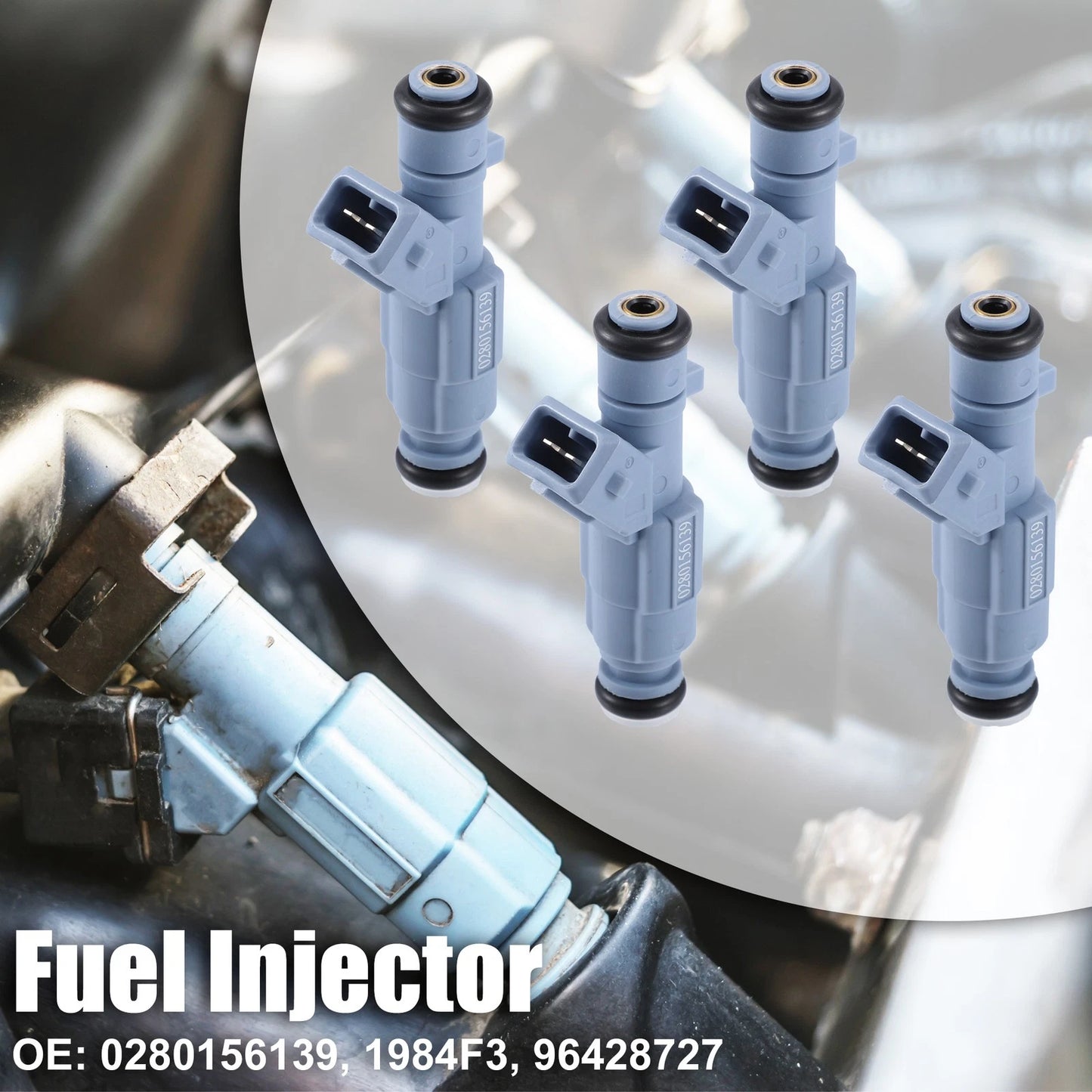 4pcs Fuel Injector for PEUGEOT 307 Hatchback 2.0 16V (2005-2007)