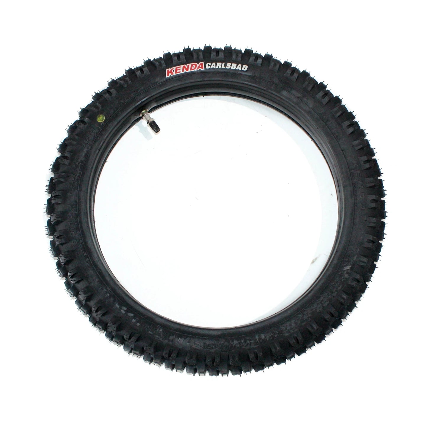 60/100 - 14" Front Knobby Tire & Tube for Kenda Carsbad Dirt Bike