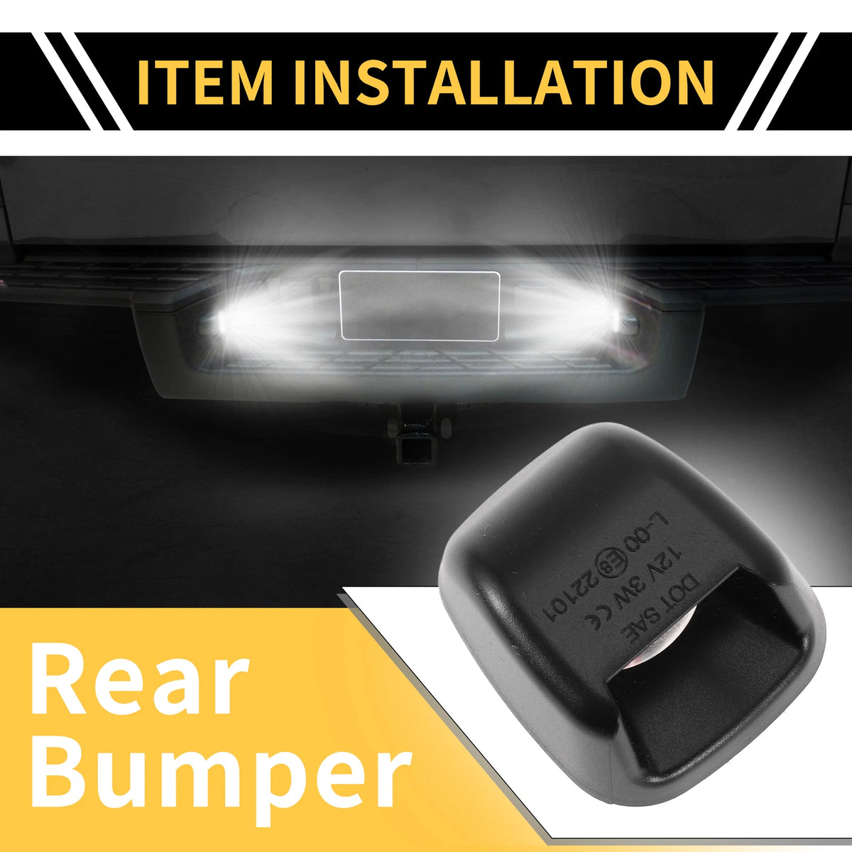 License Plate Light Tag Lamp White for Nissan TITAN (2007-2015)