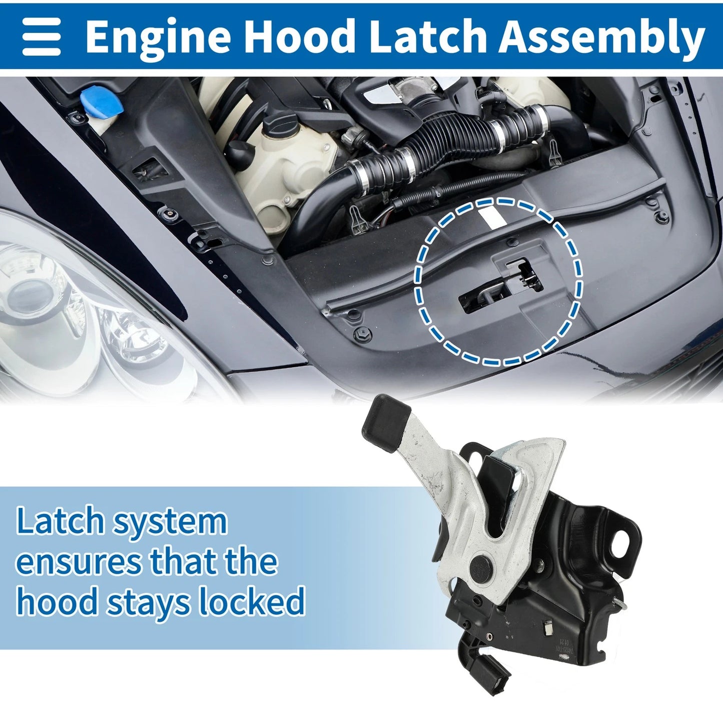Hood Latch Assembly for Honda JADE (2014-2020) 1 x Quality Replacement