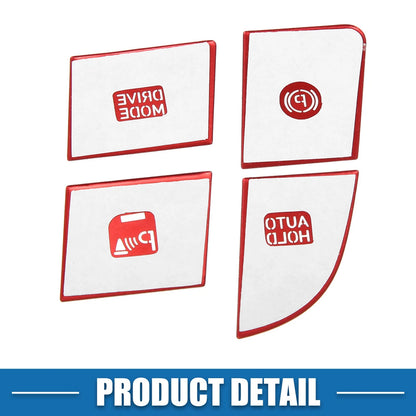 4pcs Handbrake Drive Mode Switch Button Covers for Hyundai Elantra (2021-2023)