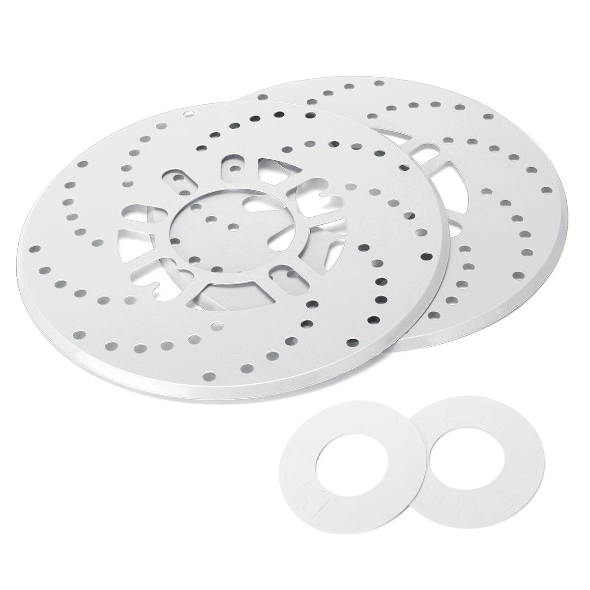 2X Cross Drilled Aluminum Brake Disc Cover for Car Wheel Decor 2.95"
