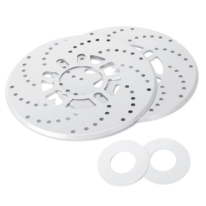 2X Cross Drilled Aluminum Brake Disc Cover for Car Wheel Decor 2.95"