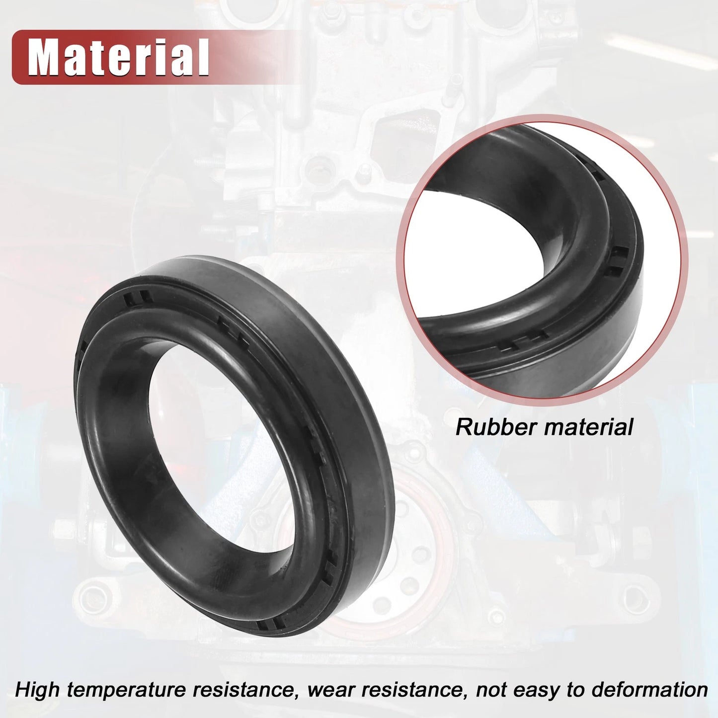 4pcs Engine Crankshaft Oil Seals for Honda Accord (1994-2008)