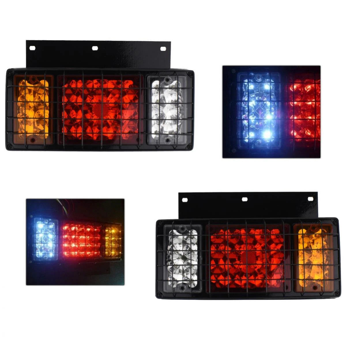 Tail Light LED 12V Pair Fits Isuzu Elf N-Series NPR 350 250 Truck 1985-16 D06