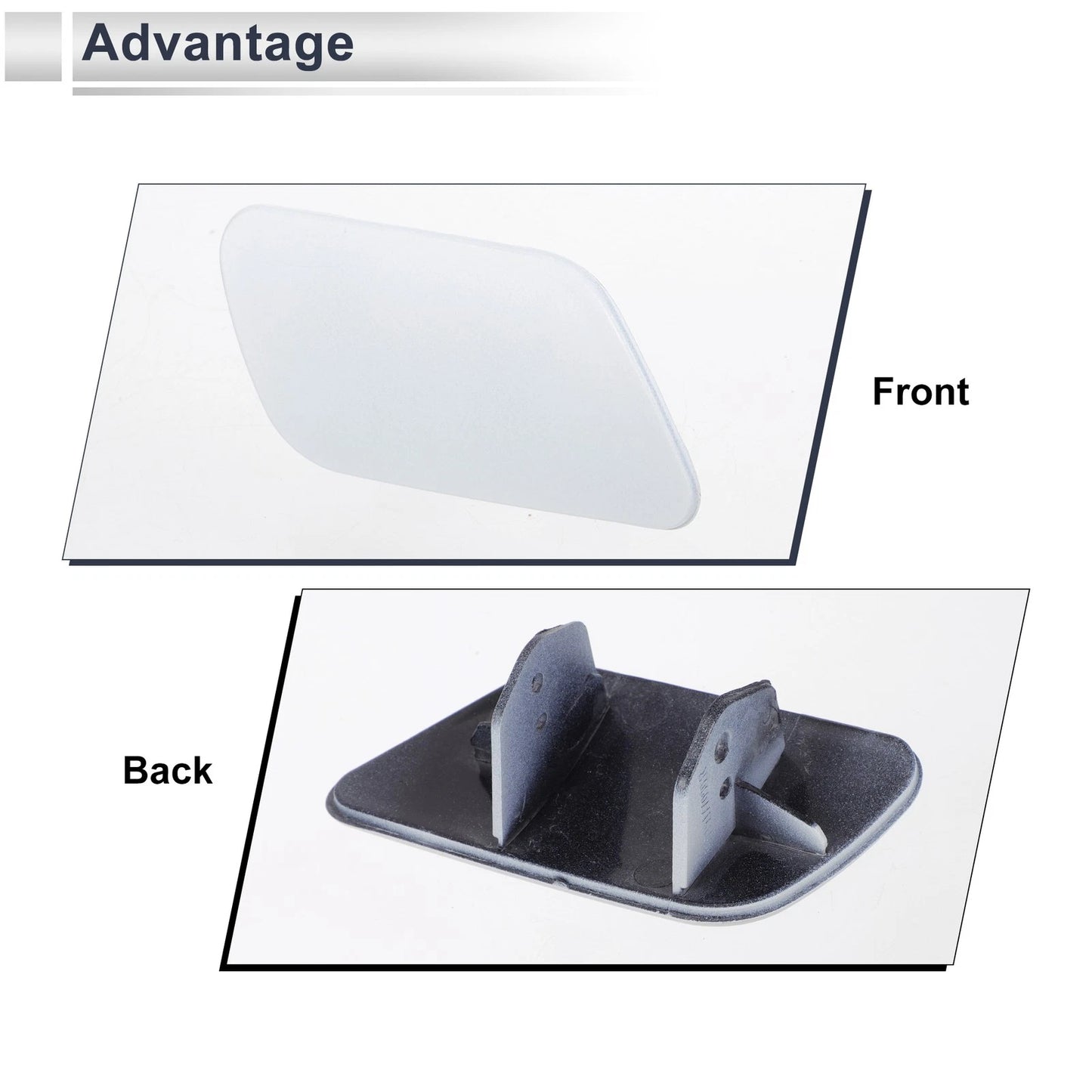 Bumper Headlight Washer Nozzle Cover Cap for BMW 740i (1993-2001)