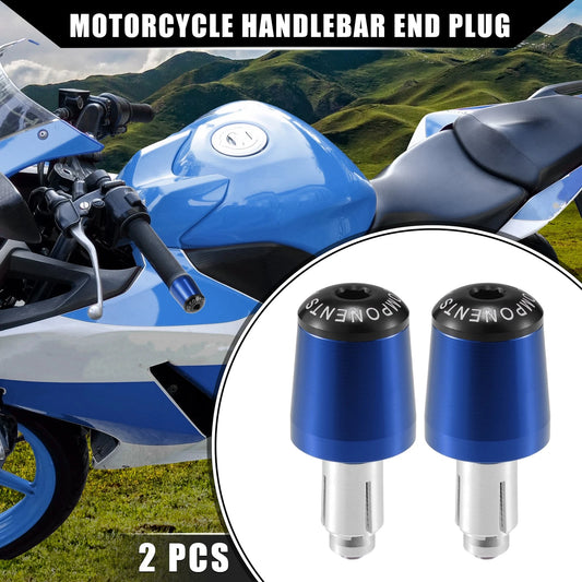 Handlebar End Plug 2 x 7/8" 22mm for Honda Blue