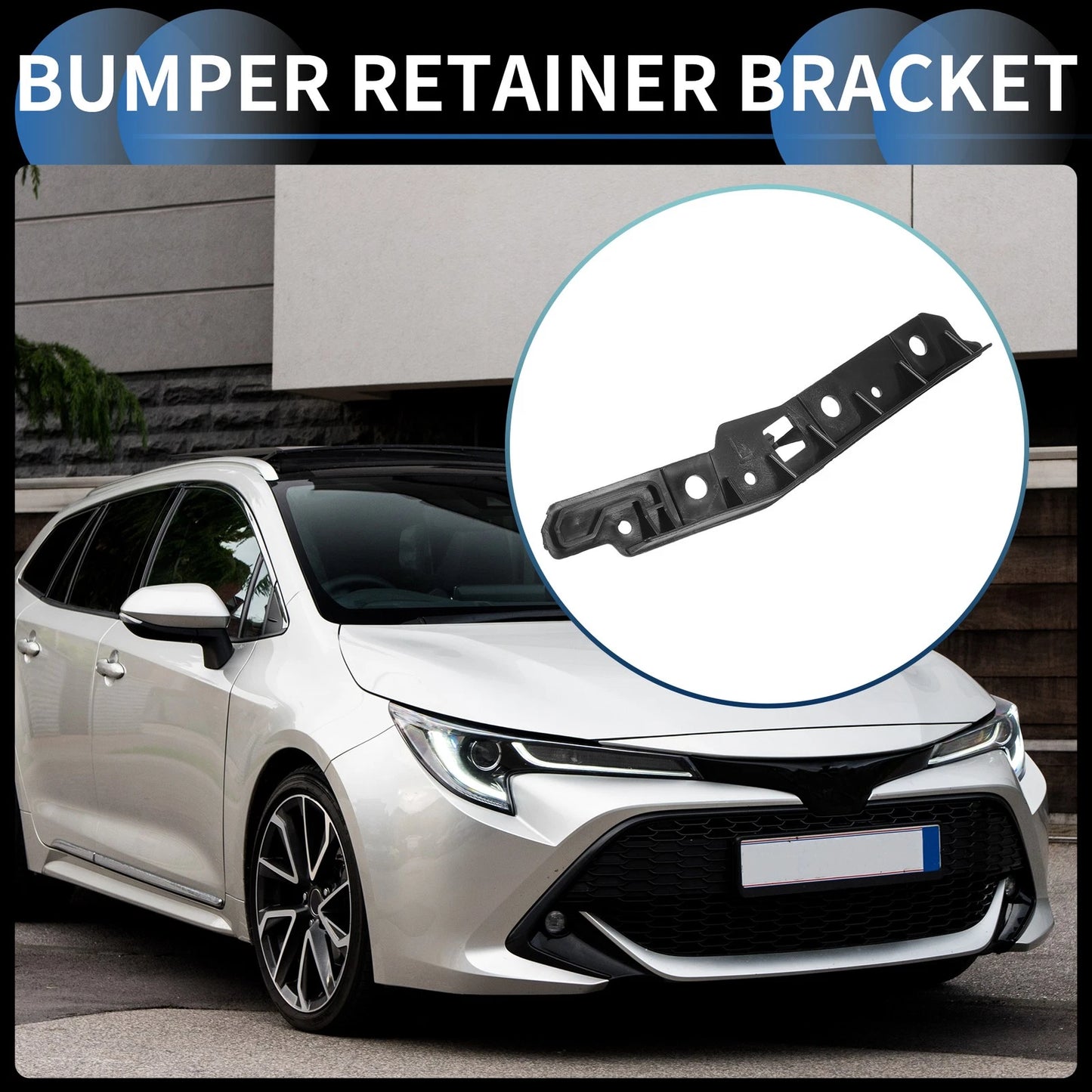 Left Rear Bumper Retainer Bracket for Toyota Corolla (2007-2021)
