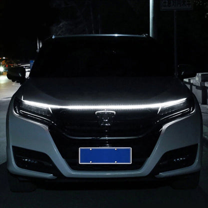 220cm Dynamic LED Hood Light Strip for Car DRL Daytime Running Light