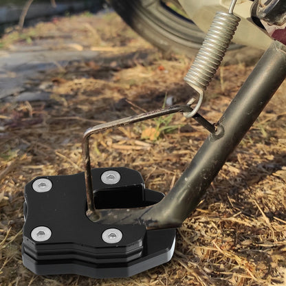 Kickstand Side Stand Plate Pad Aluminum Alloy Black for Honda PCX125