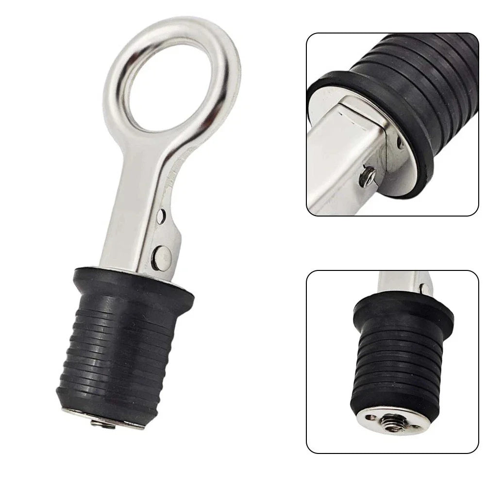 Stainless Steel Marine Drain Stopper for 25mm Drain Ports on Boats/Yachts