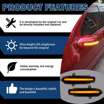 Amber LED Side Mirror Turn Signal Light for Mercedes W203 C-Class (2000-2007)