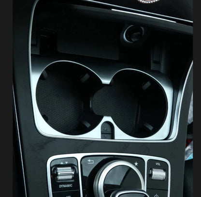 Water Cup Holder Lid Cover Trim for Mercedes-Benz C-Class Sedan (2015-2021)