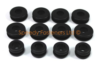 12x Rubber Fairing & Fender Eyelets for Yamaha R6 (1998–2002)