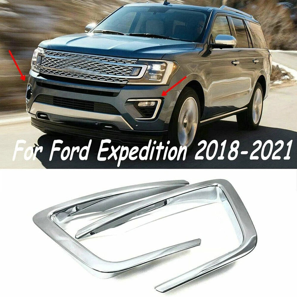 Fog Light Lamp Cover Trim  For Ford Expedition (2018-2021)