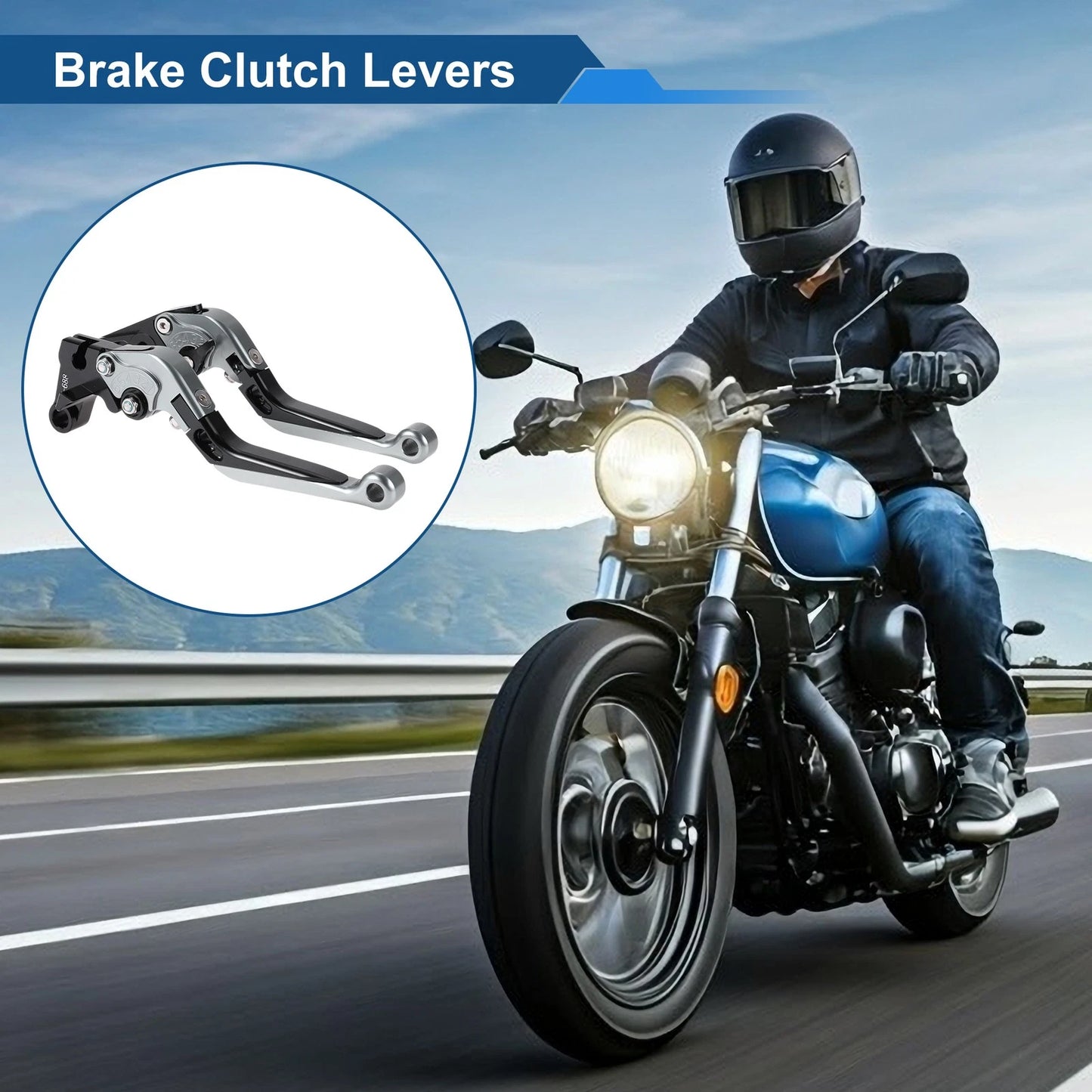 Adjustable Short Long Brake Clutch Lever 1 Pair for Yamaha YZF R1 (1999–2001)