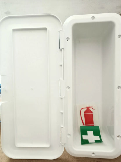 Fire Extinguisher Holder with Hinged Door for Caravan Boat RV 1KG Extinguisher